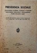 Previdenza Sociale. Assicurazione, invalidità, vecchiaia e superstiti (1952) di L. di G. Pirola - copertina