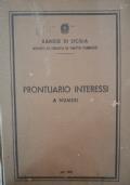 Prontuario Interessi a Numeri del banco di Sicilia (1959) di Banco di Sicilia - copertina