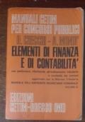 Elementi di finanza e di contabilità di O. Checchi - copertina