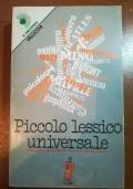 Piccolo lessico universale - copertina