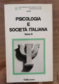 Psicologia e società italiana tomo II - copertina