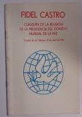 Fidel Castro, Clausura de la reunion de la presidencia del consejo mundial de la paz - Fidel Castro - copertina