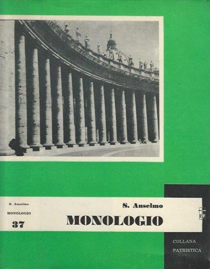 Monologio - Anselmo d'Aosta (sant') - copertina