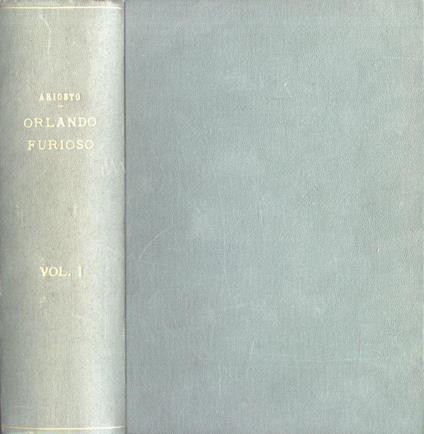 Orlando furioso Vol. I - Ludovico Ariosto - copertina