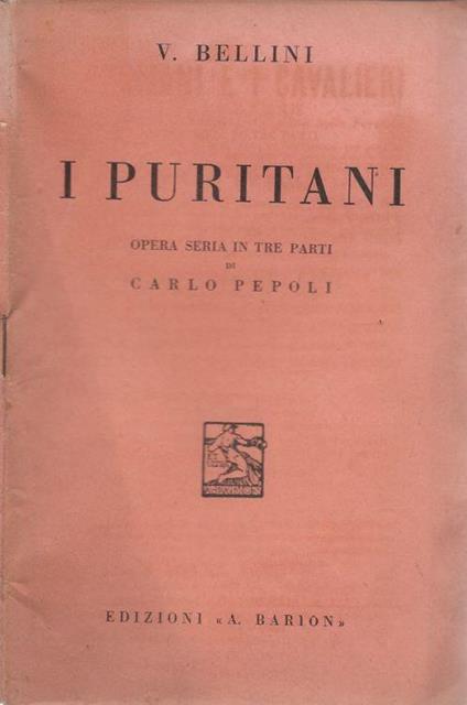 I Puritani e i Cavalieri - Vincenzo Bellini - copertina