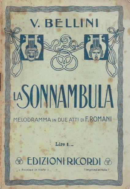 La Sonnambula - Vincenzo Bellini - copertina