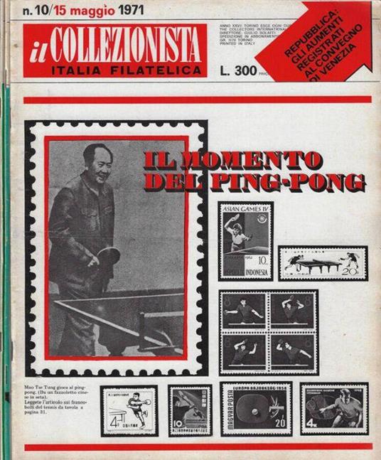 Il collezionista anno 1971 n. 10, 11, 13 - Giulio Bolaffi - copertina