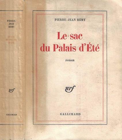 Le sac du Palais d'Ete - Pierre-Henry Bornecque - copertina