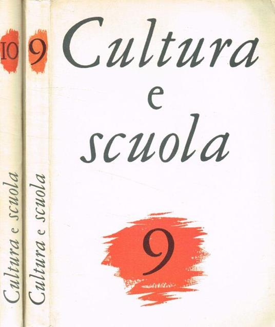 Cultura e scuola. Rivista trimestrale. N.9, 10, gennaio-marzo e aprile-giugno 1964 - Umberto Bosco - copertina