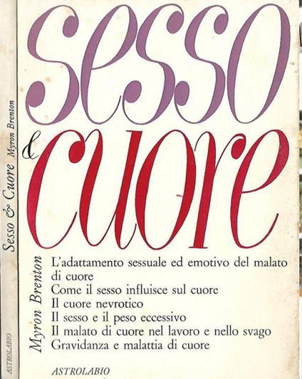 Sesso e cuore - Myron Brenton - copertina