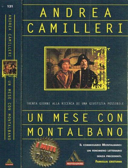 Un mese con Montalbano - Andrea Camilleri - copertina