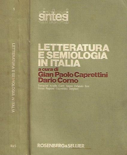 Letteratura e semiologia in Italia - Gian Paolo Caprettini - copertina