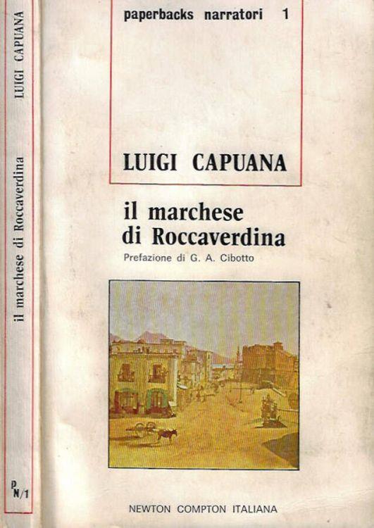 Il marchese di Roccaverdina - Luigi Capuana - copertina