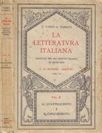 La letteratura italiana Vol.II
