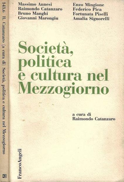 Società, politica e cultura nel Mezzogiorno - Raimondo Catanzaro - copertina