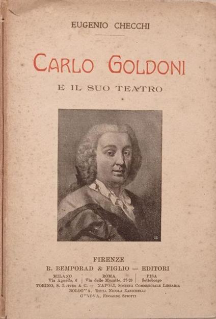 Carlo Goldoni e il suo teatro - Eugenio Checchi - copertina