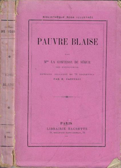 Pauvre blaise - Comtesse de Ségur - copertina