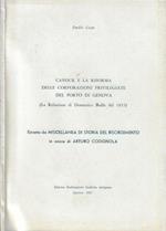 Cavour e la riforma delle corporazioni privilegiate del porto di Genova (La relazione di Domenico Buffa del 1855)