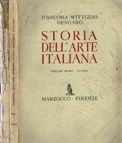 Storia dell'Arte Italiana - Paolo D'Ancona - copertina