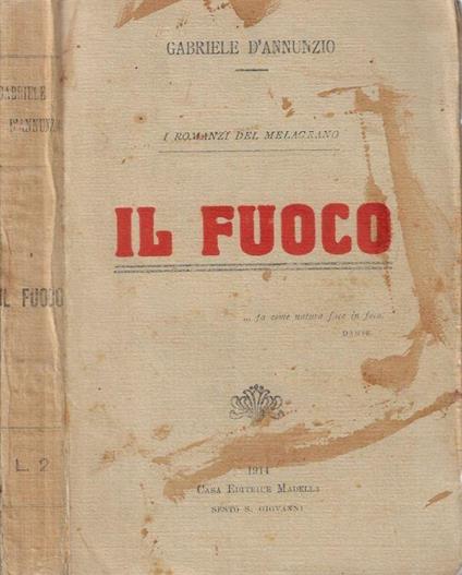 Il fuoco - Gabriele D'Annunzio - copertina