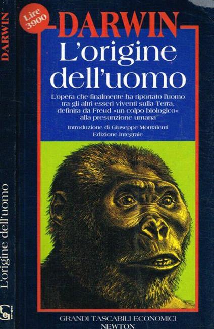 L' origine dell'uomo - Charles Darwin - copertina