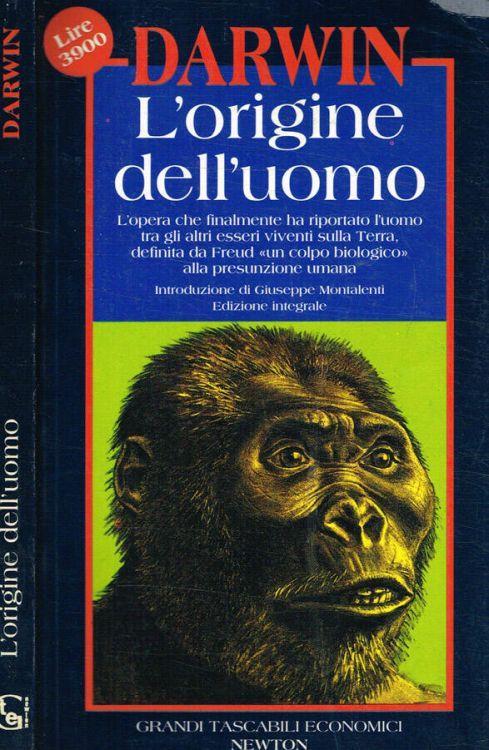 L' origine dell'uomo - Charles Darwin - copertina