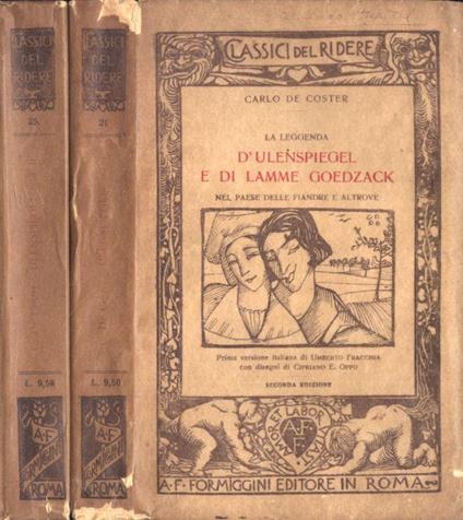 La leggenda d' Ulenspiegel e di Lamme Goedzack Vol. I - II - Charles De Coster - copertina