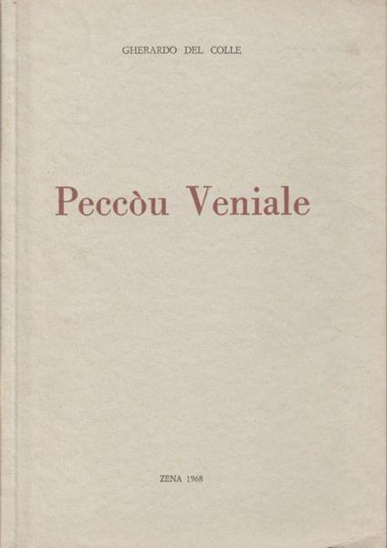 Peccòu Veniale - Gherardo Del Colle - copertina