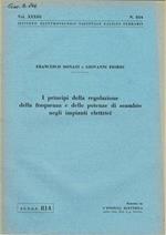 I principi della regolazione della frequenza e delle potenze di scambio negli impianti elettrici