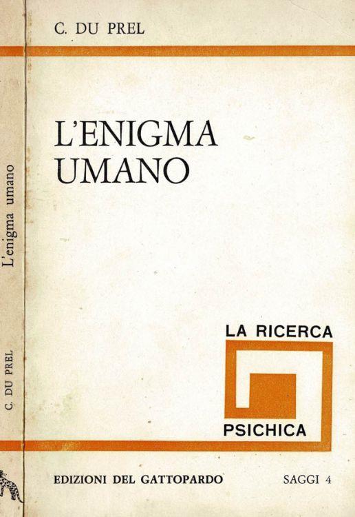 L' enigma umano - Carlo Du Prel - copertina