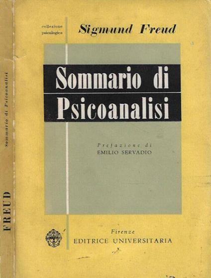 Sommario di Psicanalisi - Sigmund Freud - copertina