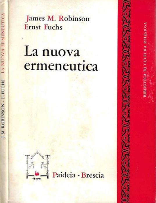 La nuova ermeneutica - Ernst Fuchs - copertina