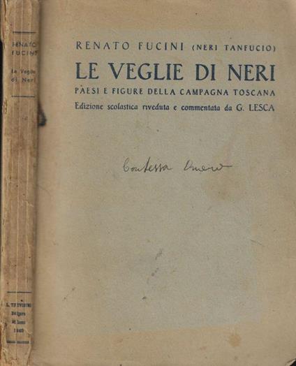 Le veglie di neri - Renato Fucini - copertina