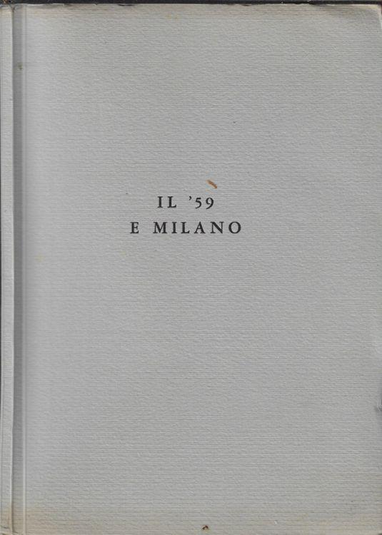 Il 59' e Milano - Tommaso Gallarati Scotti - copertina