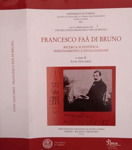 Francesco Faà di Bruno - Livia Giacardi - copertina