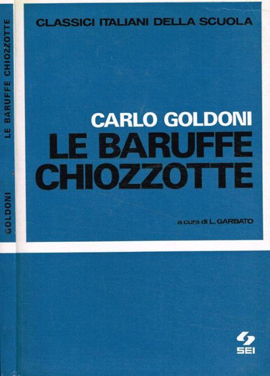 Le baruffe chiozzotte - Carlo Goldoni - copertina