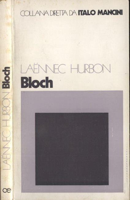 Bloch - Laennec Hurbon - copertina