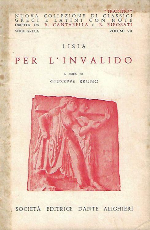 Per l'invalido - Lisia - copertina