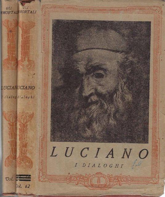 I dialoghi Vol I, IV - Luciano di Samosata - copertina