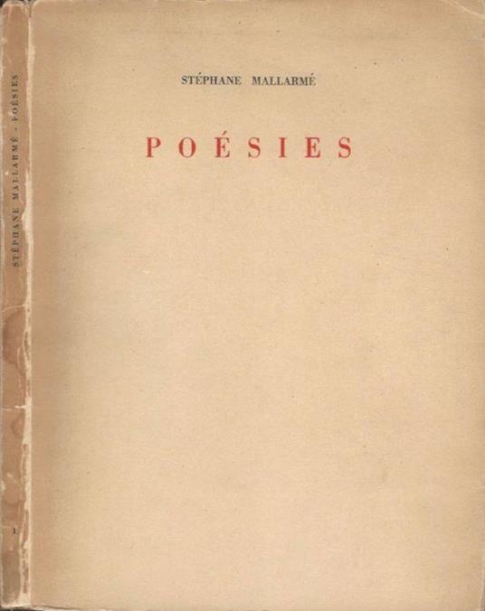 Poésies - Stéphane Mallarmé - copertina