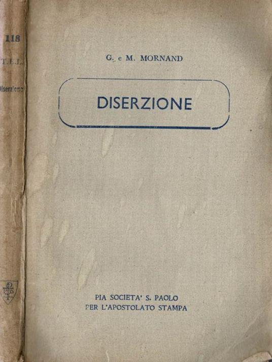 Diserzione - G. Maria - copertina