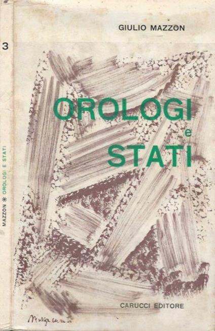 Orologi e Stati - Giulio Mazzon - copertina