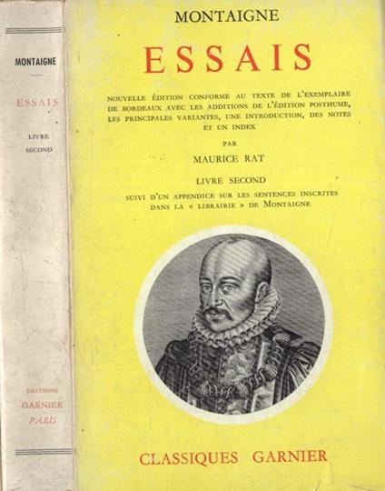 Essais Livre II - Montaigne - copertina