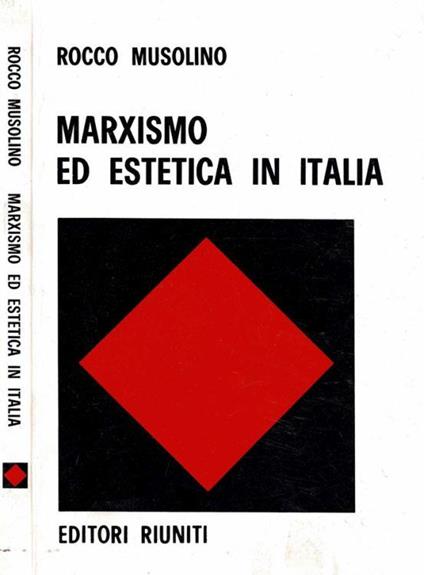 Marxismo ed estetica in Italia - Rocco Musolino - copertina