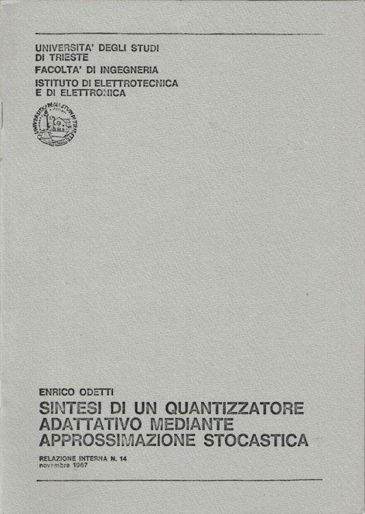 Sintesi di un quantizzatore adattativo mediante approssimazione stocastica - Enrico Odetti - copertina
