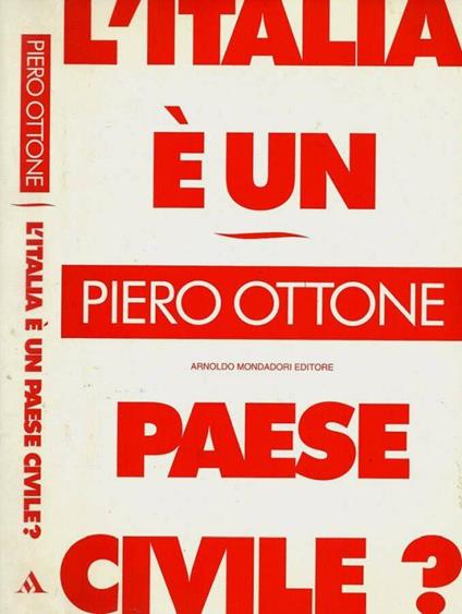 L' Italia è un paese civile? - Piero Ottone - copertina