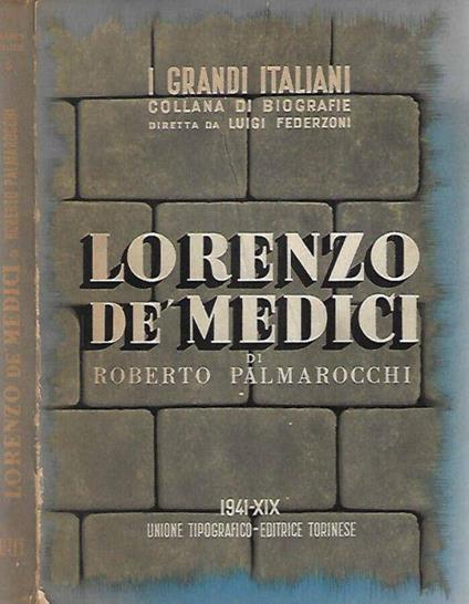 Lorenzo De Medici - Roberto Palmarocchi - copertina