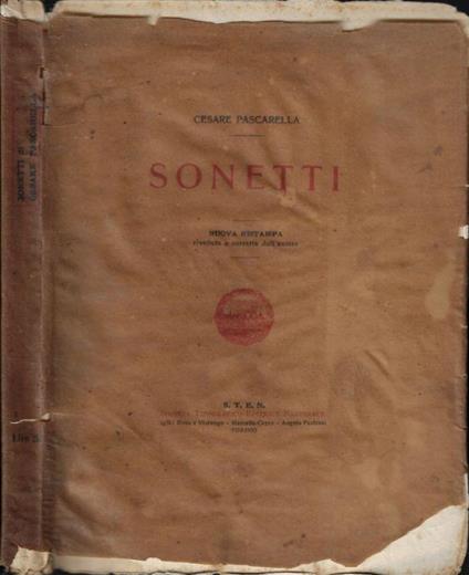 Sonetti - Cesare Pascarella - copertina