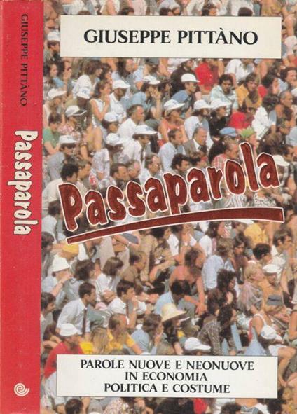 Passaparola - Giuseppe Pittano - copertina