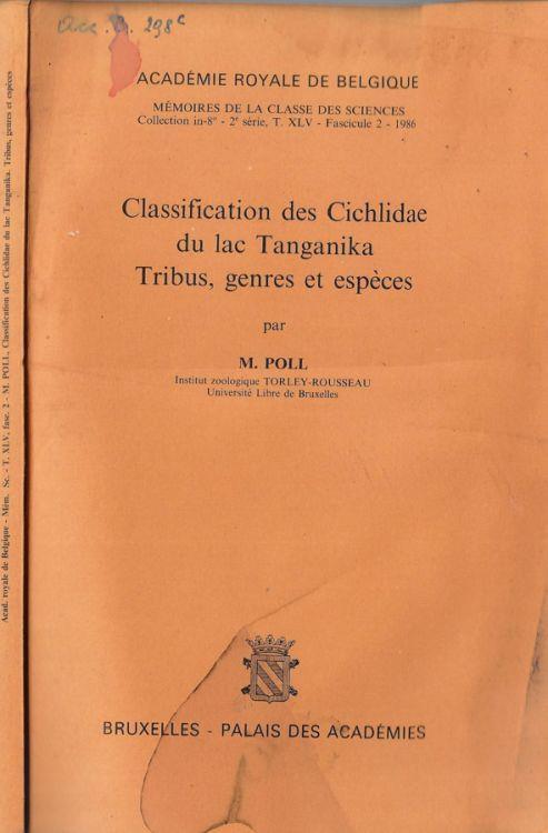 Classification des Cichlidae du lac Tanganika Tribus, genres et espèces - M. Polo - copertina